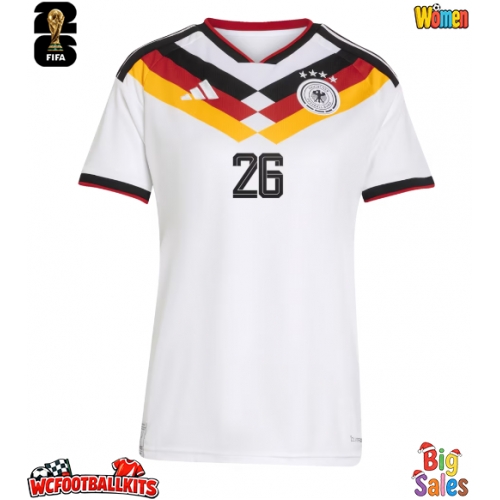 Germany Deniz Undav #26 Replica Home Stadium Shirt for Women World Cup 2026 Short Sleeve